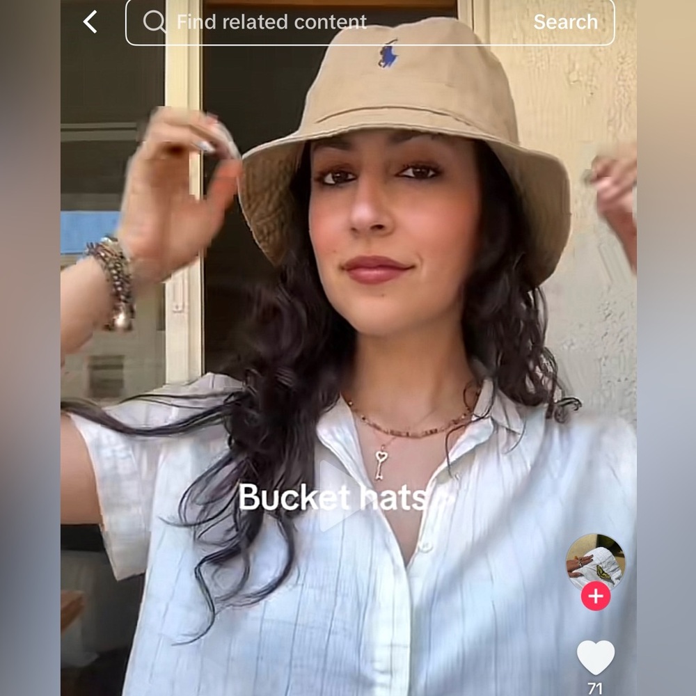 Polo by Ralph Lauren Tan Bucket Hat
